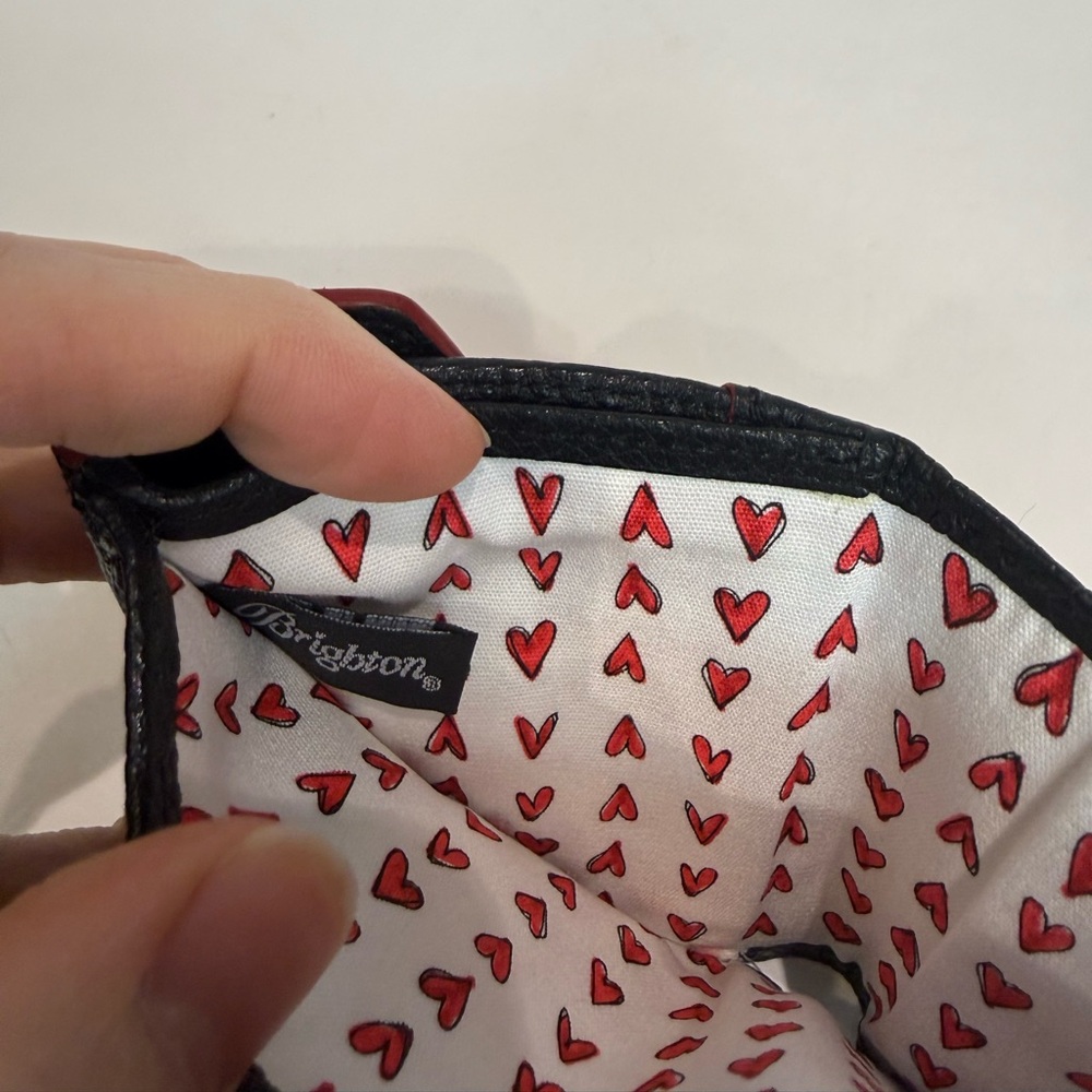 All My Lovin’ Compact Wallet Brighton Black Pebbled Leather Bifold Wallet. - Picture 7 of 7